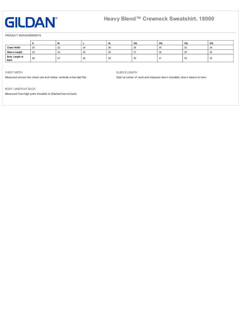Gildan Heavy Blend Crewneck Sweatshirt