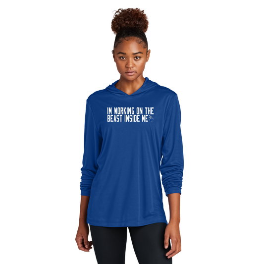 Long Sleeve Dri Fit Hoodie (Choose your color and Logo)
