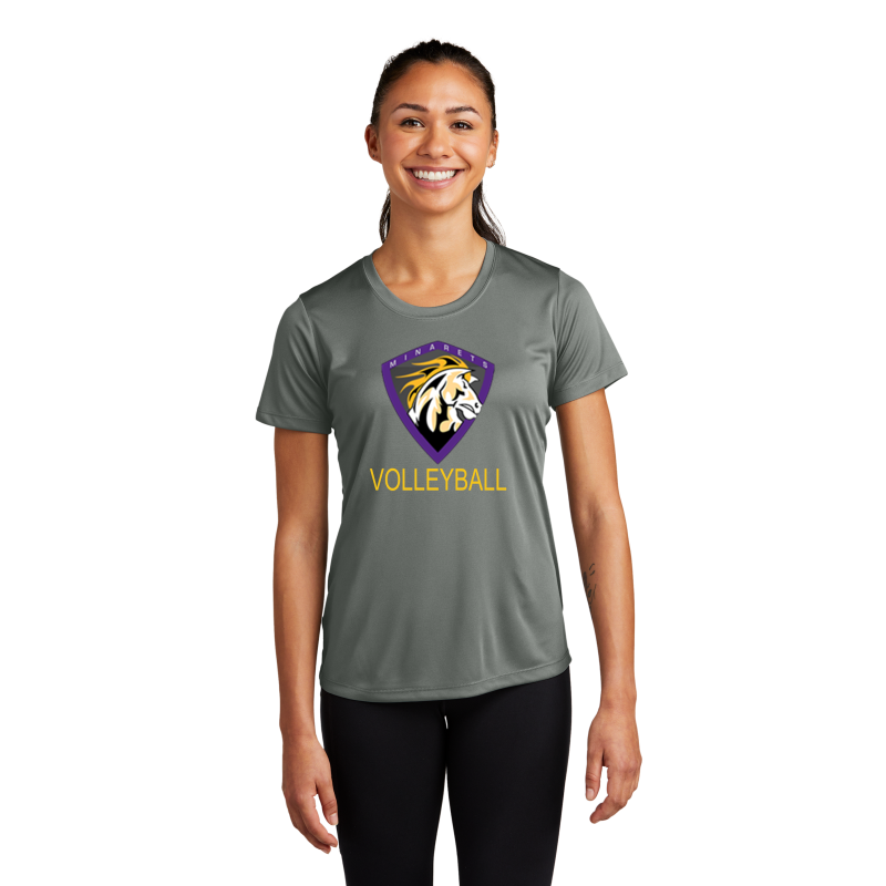 Womens Polyester Short Sleeve Shirt (multiple colors)