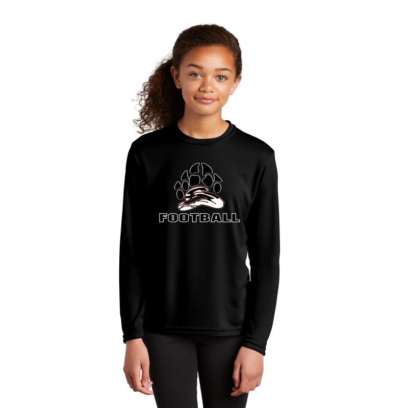Youth Polyester Long Sleeve Shirt (Multiple Colors)