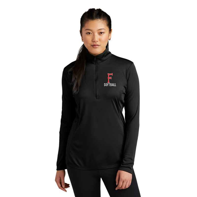 Ladies 1/4 Zip Polyester Pullover