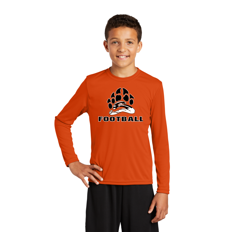 Youth Polyester Long Sleeve Shirt (Multiple Colors)