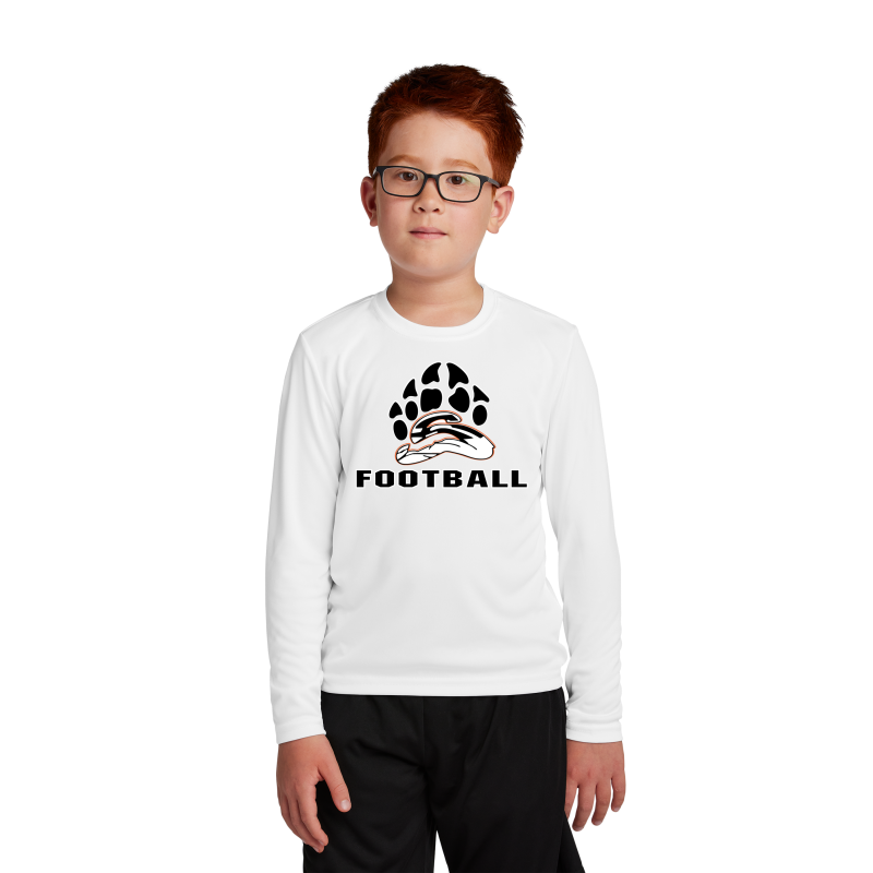 Youth Polyester Long Sleeve Shirt (Multiple Colors)