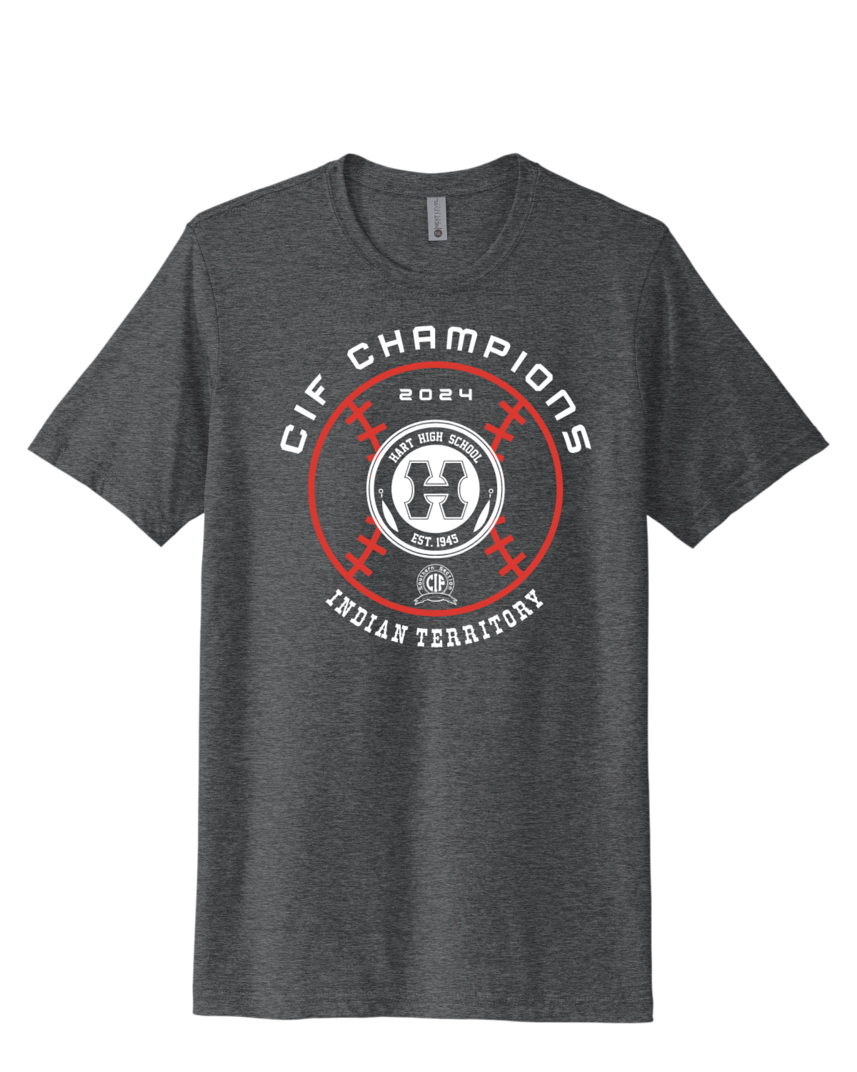 Adult Hart High CIF Champs, Charcoal Shirt