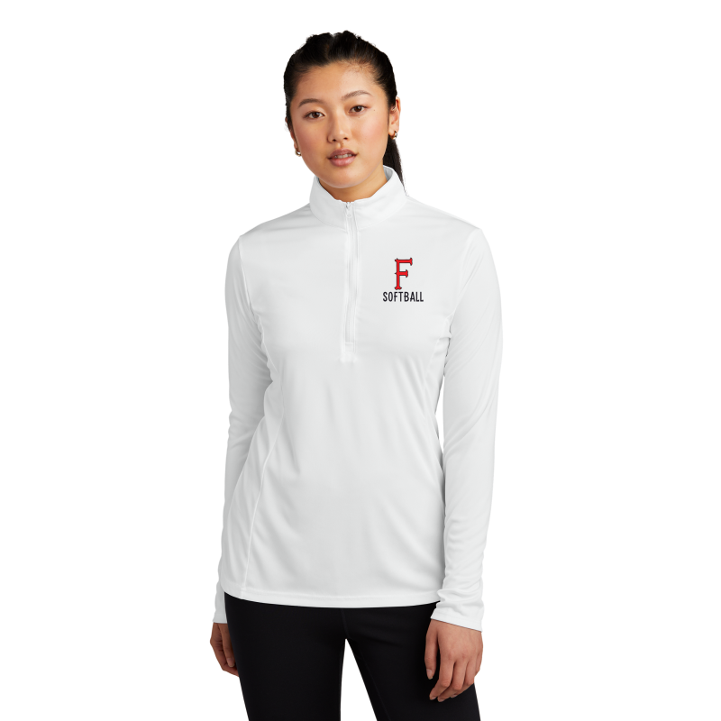 Ladies 1/4 Zip Polyester Pullover