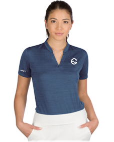 THREE SIXTY SIX THREE SIXTY SIX WOMEN’S SHORT SLEEVE COLLARLESS GOLF POLO SHIRT - DRY FIT, BREATHABLE, COMPRESSION GOLF TOPS
