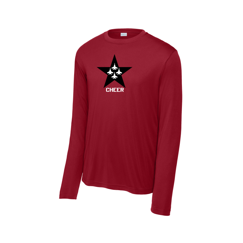 Long Sleeve Dri Fit Tee-Basketball, Gymnastics, Cheer