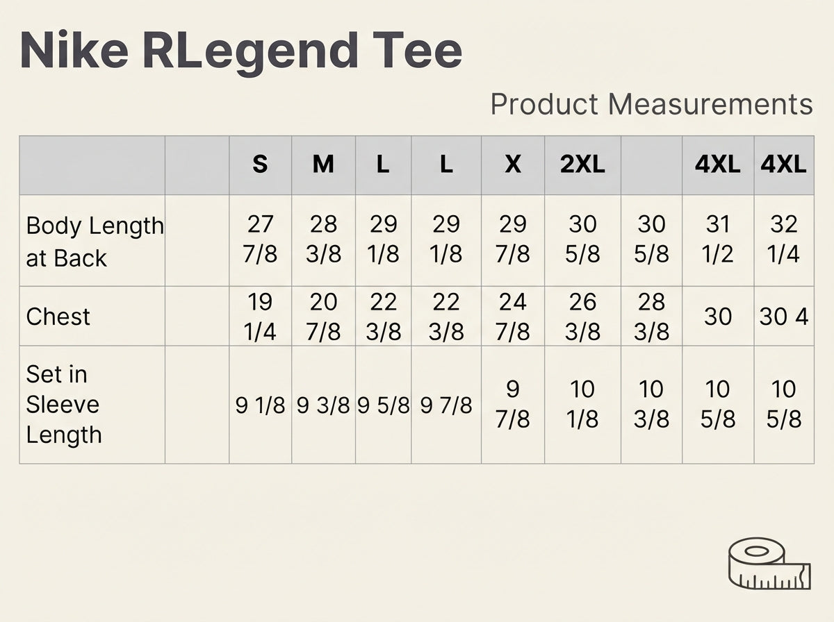 Nike RLegend Tee- comes in mens and womens cuts