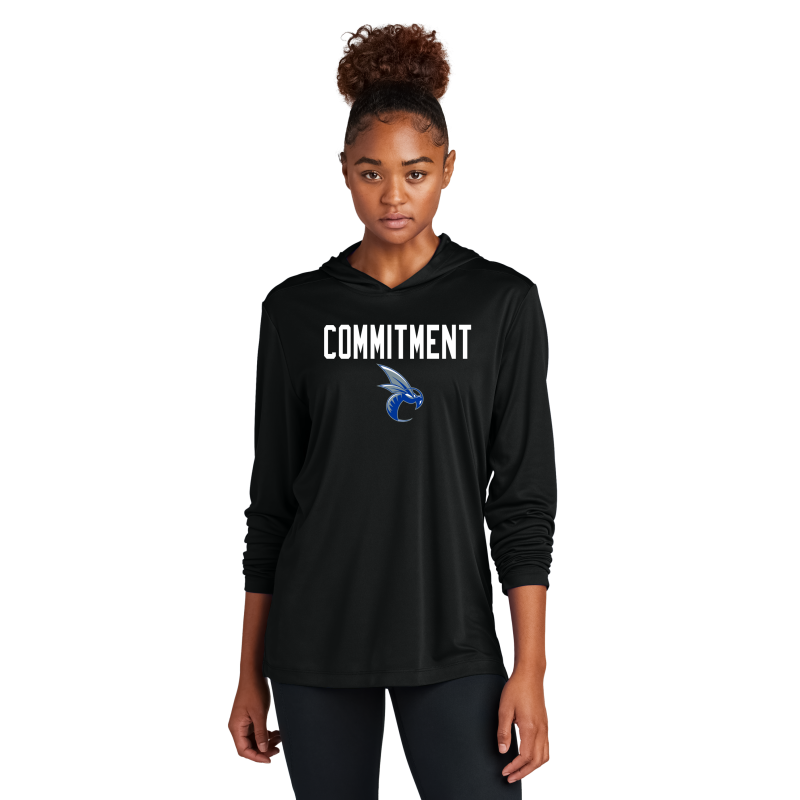 Long Sleeve Dri Fit Hoodie (Choose your color and Logo)