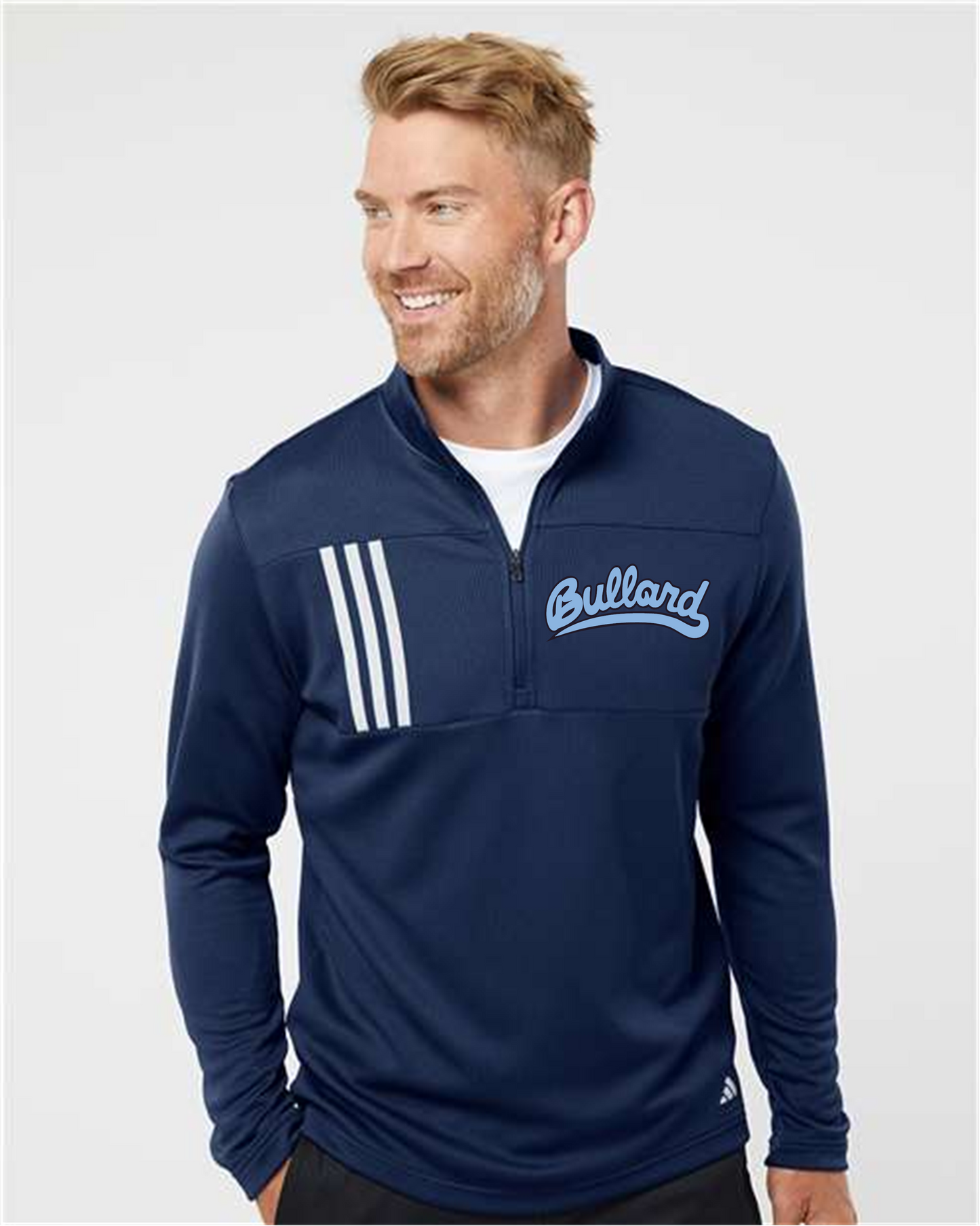 Adidas 3 Stripe 1/4 Zip Pullover